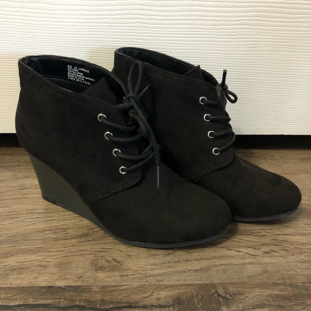 Black ankle booties